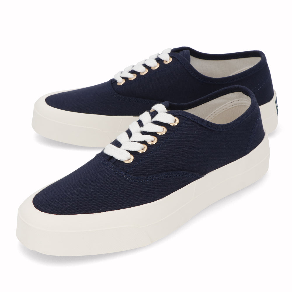 メゾン キツネ MAISON KITSUNE スニーカー ローカット CU04706WW9000 P480 キャンバス ユニセックス ネイビー 新品