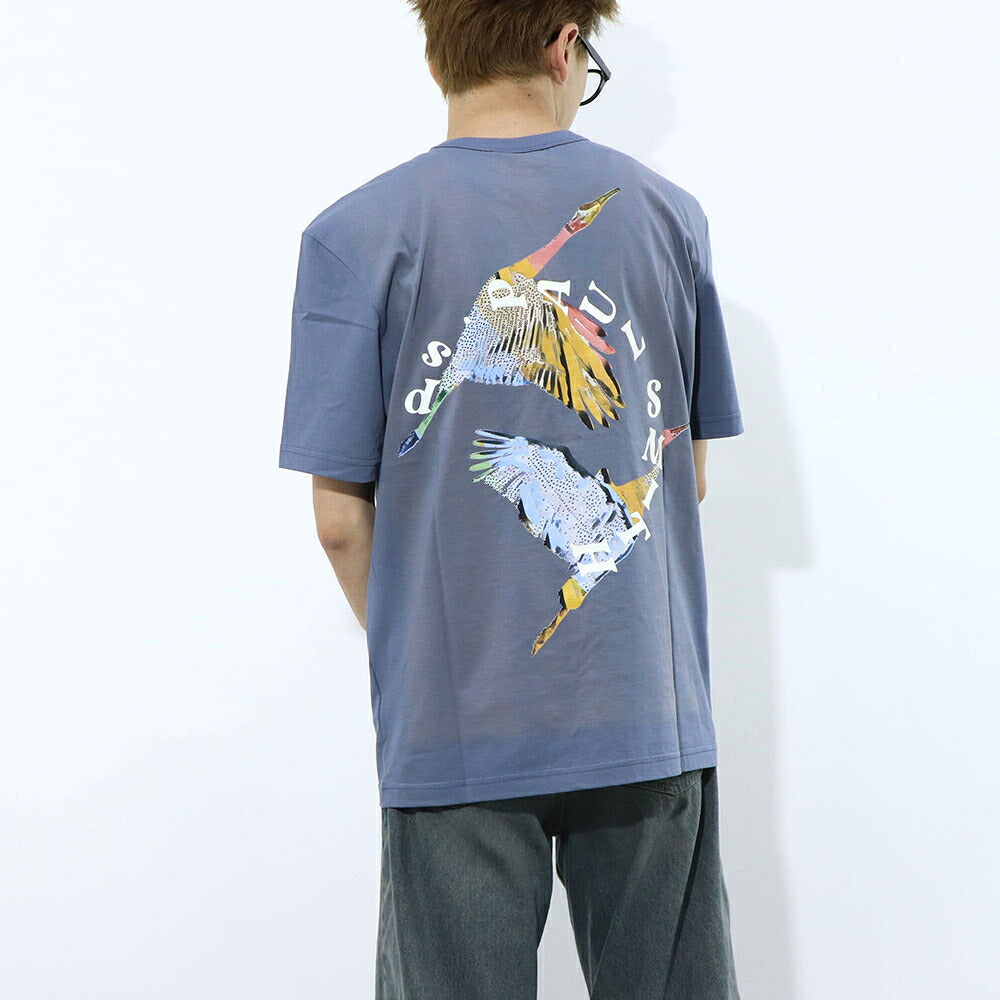 ポール スミス Paul Smith トップス Tシャツ・カットソー メンズ REG FIT SS TSHIRT FLYING BI 43 79 コットン ロゴ バックプリント 鳥 バード クルーネック 半袖 M2R-220X-LP4246