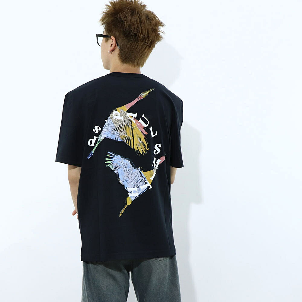 ポール スミス Paul Smith トップス Tシャツ・カットソー メンズ REG FIT SS TSHIRT FLYING BI 43 79 コットン ロゴ バックプリント 鳥 バード クルーネック 半袖 M2R-220X-LP4246