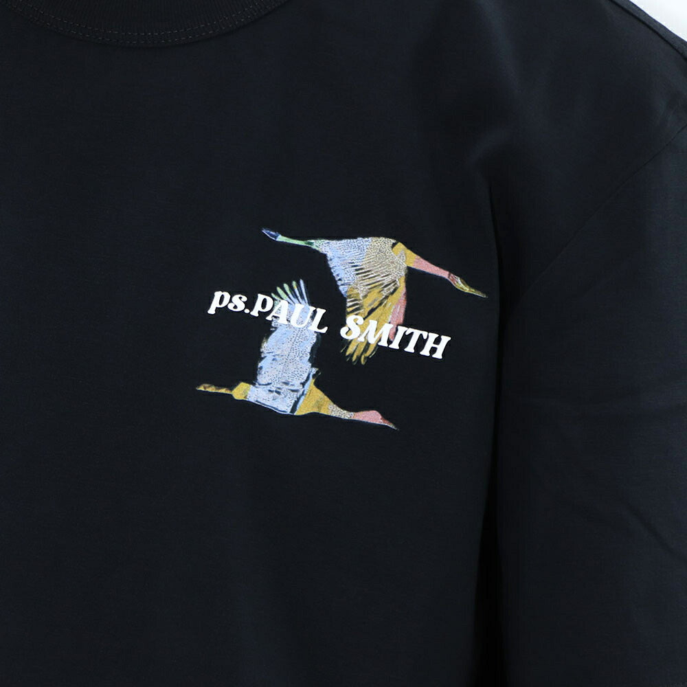 ポール スミス Paul Smith トップス Tシャツ・カットソー メンズ REG FIT SS TSHIRT FLYING BI 43 79 コットン ロゴ バックプリント 鳥 バード クルーネック 半袖 M2R-220X-LP4246
