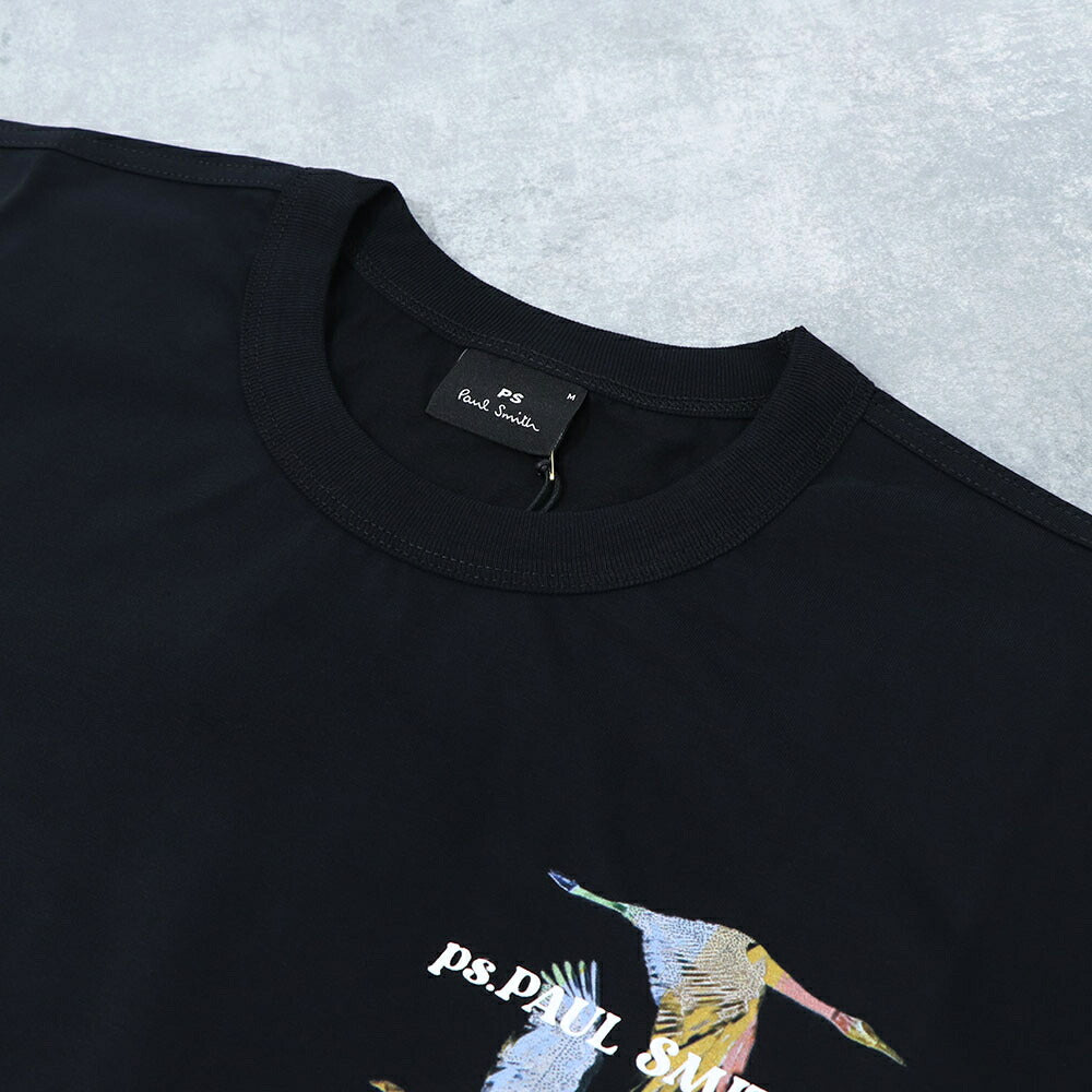 ポール スミス Paul Smith トップス Tシャツ・カットソー メンズ REG FIT SS TSHIRT FLYING BI 43 79 コットン ロゴ バックプリント 鳥 バード クルーネック 半袖 M2R-220X-LP4246