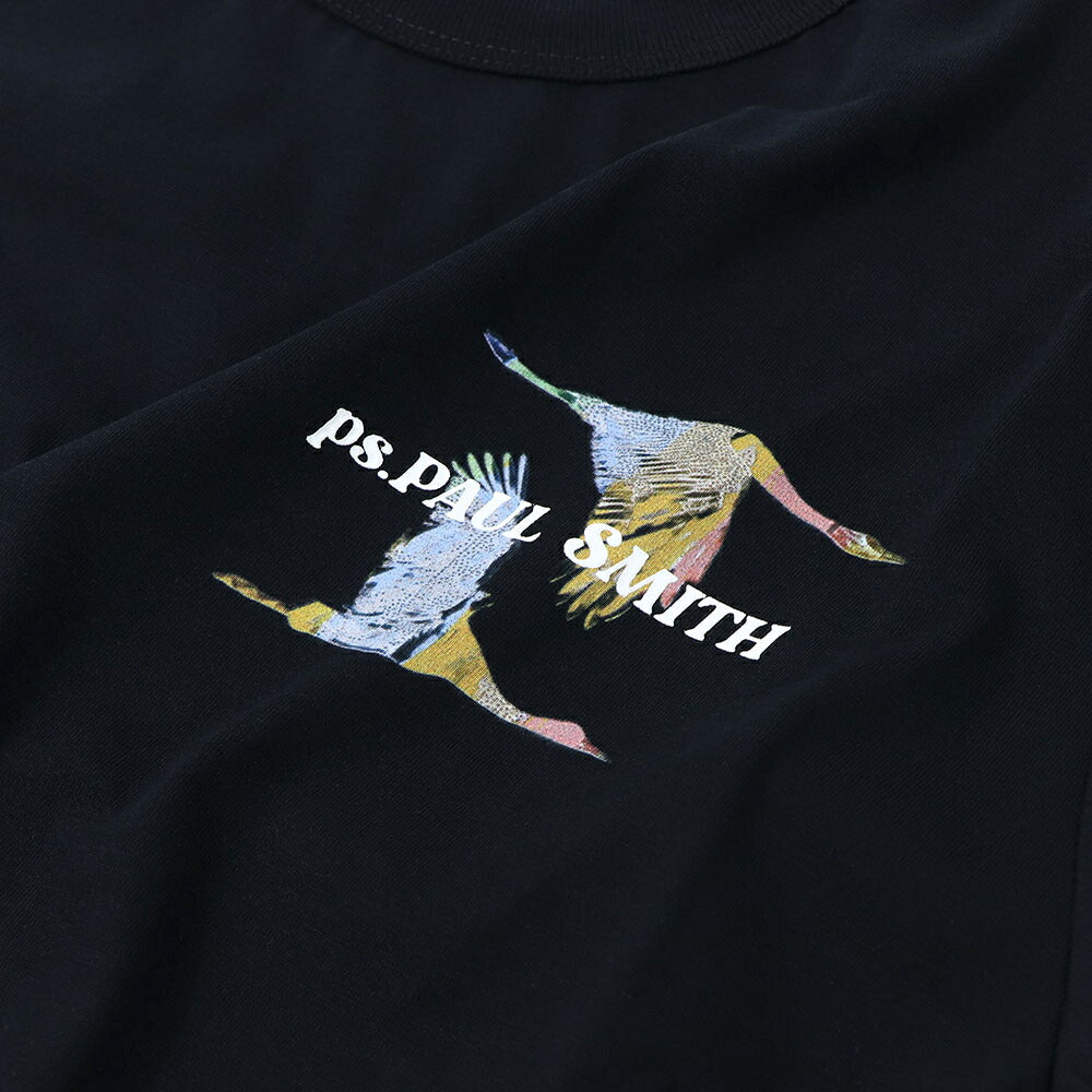 ポール スミス Paul Smith トップス Tシャツ・カットソー メンズ REG FIT SS TSHIRT FLYING BI 43 79 コットン ロゴ バックプリント 鳥 バード クルーネック 半袖 M2R-220X-LP4246