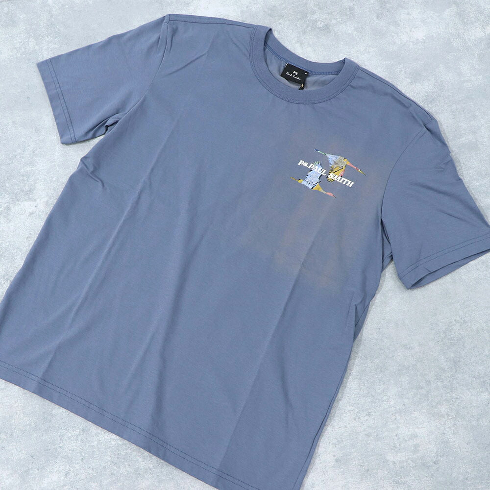 ポール スミス Paul Smith トップス Tシャツ・カットソー メンズ REG FIT SS TSHIRT FLYING BI 43 79 コットン ロゴ バックプリント 鳥 バード クルーネック 半袖 M2R-220X-LP4246