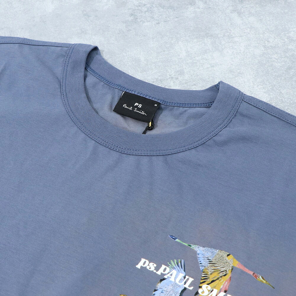 ポール スミス Paul Smith トップス Tシャツ・カットソー メンズ REG FIT SS TSHIRT FLYING BI 43 79 コットン ロゴ バックプリント 鳥 バード クルーネック 半袖 M2R-220X-LP4246