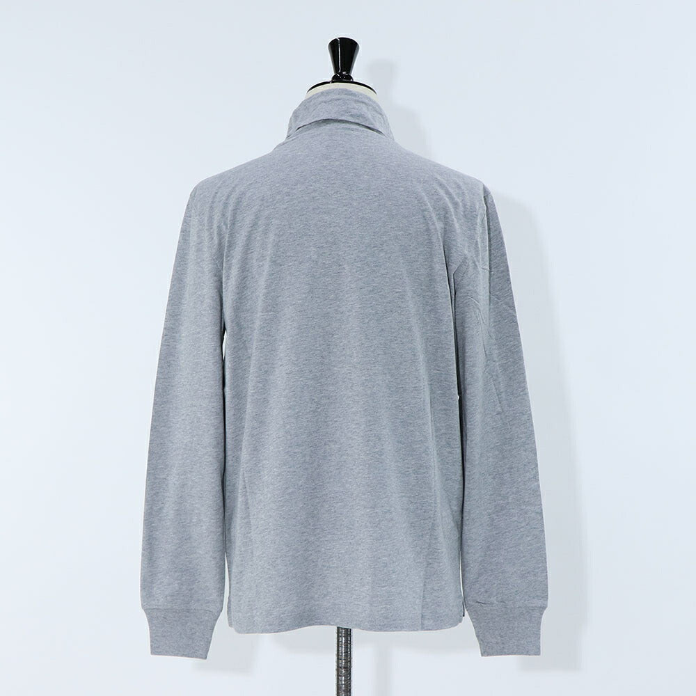 ポール スミス Paul Smith トップス Tシャツ・カットソー メンズ ブラック グレー ホワイト コットン 刺繍 シマウマ ワンポイント レインボー ハイネック タートルネック 長袖 M2R-391U-KZEBRA