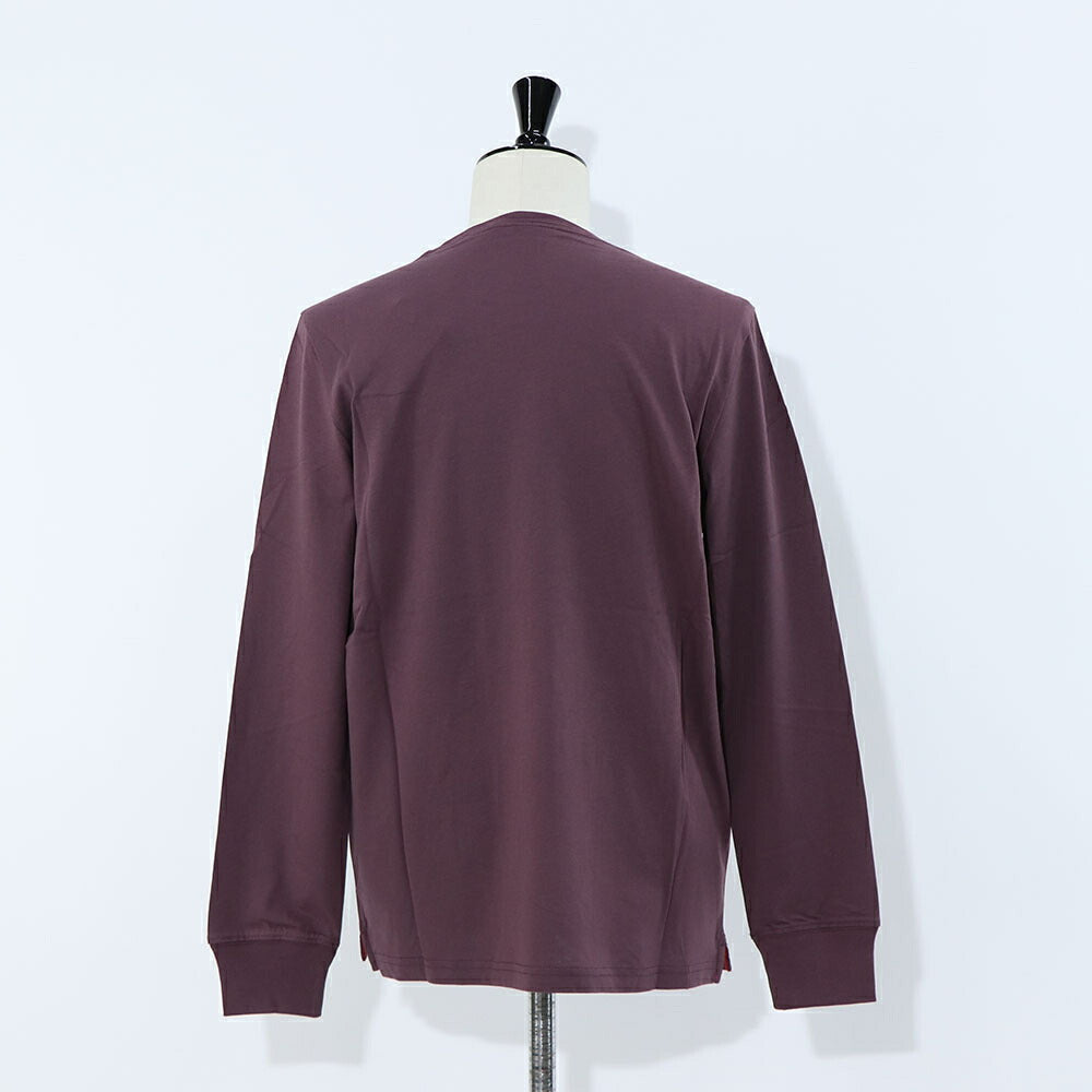 ポール スミス Paul Smith トップス Tシャツ・カットソー メンズ レッド ボルドー コットン クルーネック 刺繍 ワンポイント シマウマ レインボー 長袖 M2R-828RZ-L20064