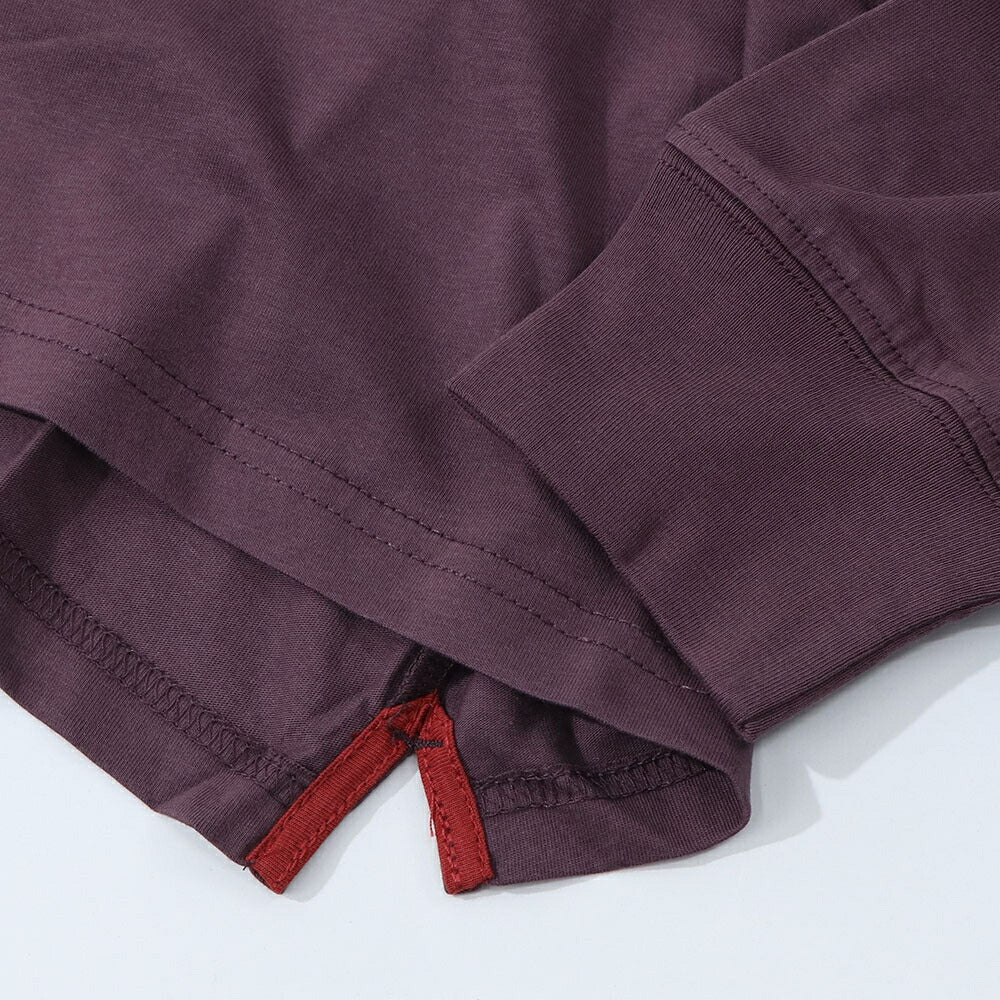 ポール スミス Paul Smith トップス Tシャツ・カットソー メンズ レッド ボルドー コットン クルーネック 刺繍 ワンポイント シマウマ レインボー 長袖 M2R-828RZ-L20064