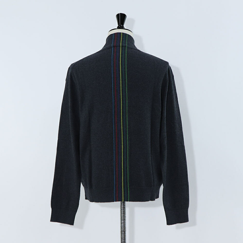 ポール スミス Paul Smith トップス カーディガン メンズ Sports Stripe Cardigan グレー フルジップ ストライプ リブネック グレー レッド ブルー イエロー グリーン M2R-232Y-L21933