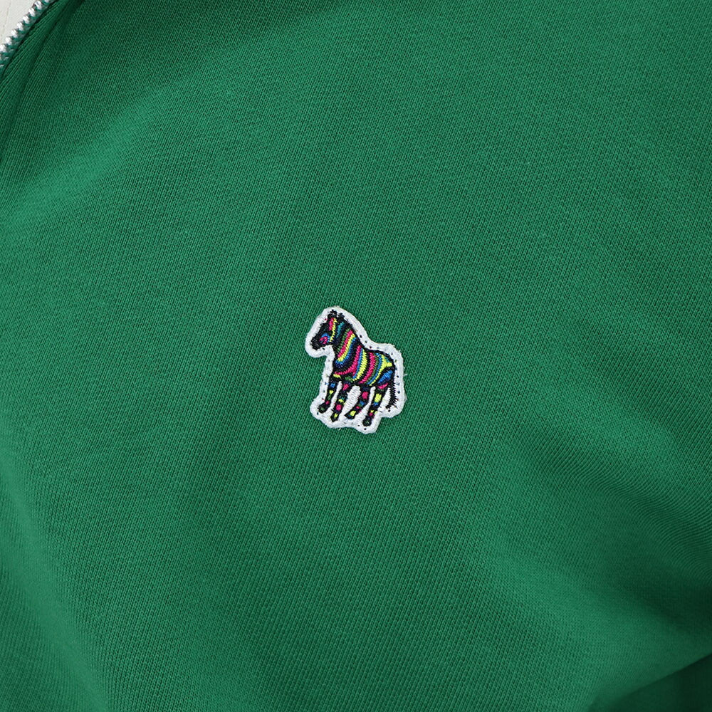 ポール スミス Paul Smith トップス スウェット・トレーナー メンズ グレー グリーン フルジップ ジップアップ スタンドネック 刺繍 ワンポイント シマウマ ゼブラ グレー グリーン M2R-136TZ-L21116