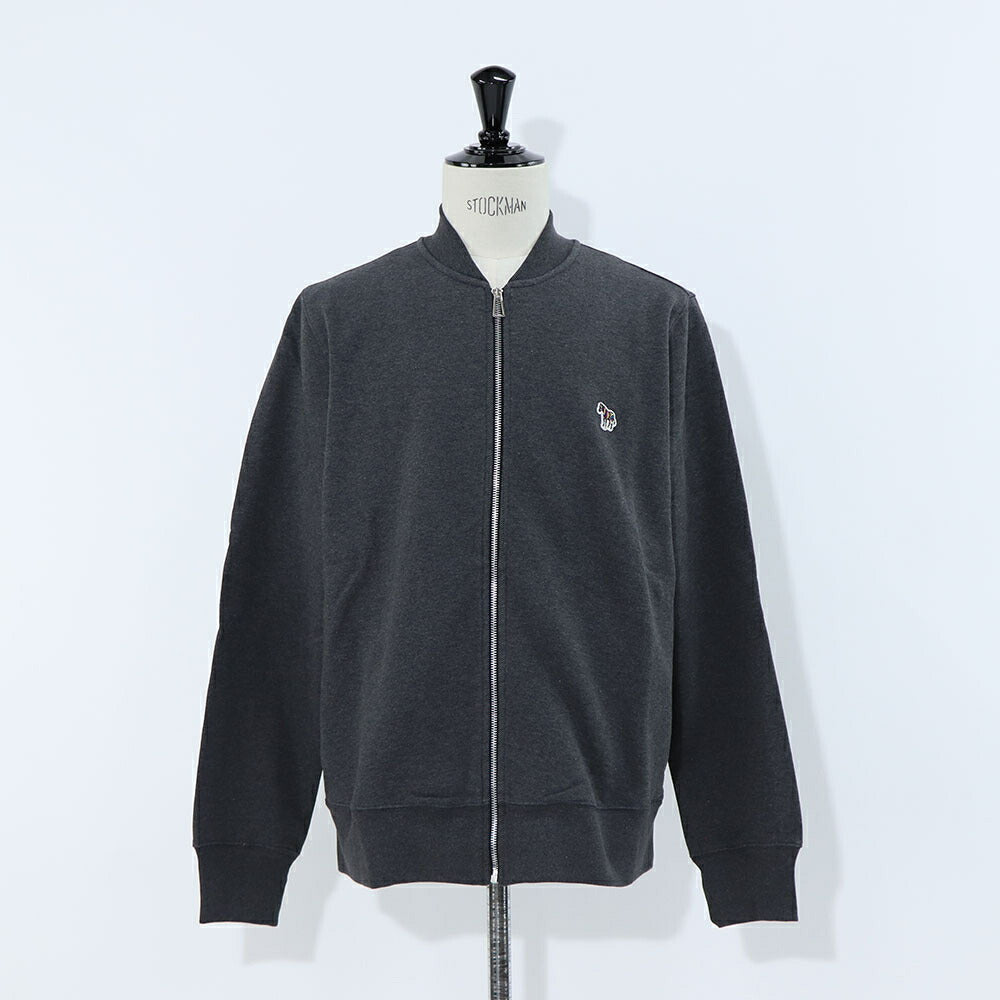 ポール スミス Paul Smith アウター ジャケット・ブルゾン メンズ Zebra Logo Bomber Jacket グレー コットン ジップアップ フルジップ 刺繍 ワンポイント ゼブラ シマウマ グレー M2R-258SZ-L21116