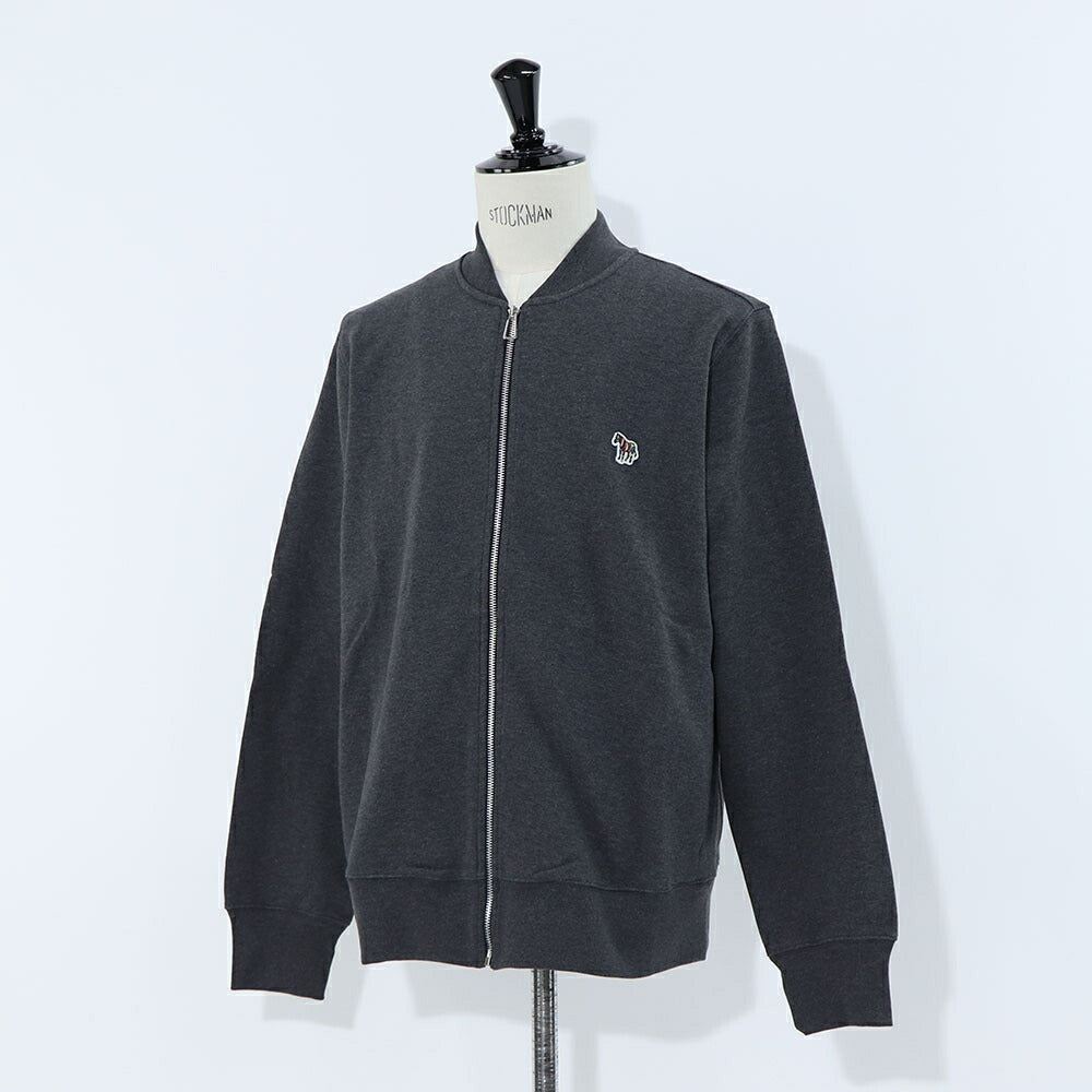 ポール スミス Paul Smith アウター ジャケット・ブルゾン メンズ Zebra Logo Bomber Jacket グレー コットン ジップアップ フルジップ 刺繍 ワンポイント ゼブラ シマウマ グレー M2R-258SZ-L21116