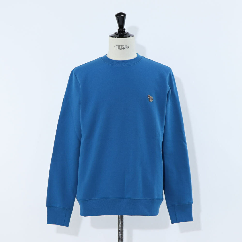 ポール スミス Paul Smith トップス スウェット・トレーナー レディース メンズ ユニセックス Zebra Logo Cotton Sweatshirt ブルー コットン 刺繍 ワンポイント ゼブラ シマウマ ブルー 裏起毛 M2R-027R-KZEBC2