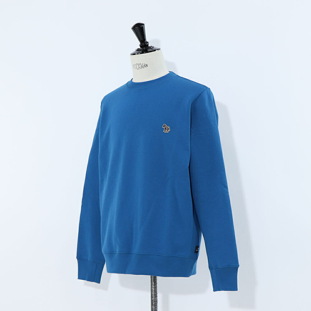 ポール スミス Paul Smith トップス スウェット・トレーナー レディース メンズ ユニセックス Zebra Logo Cotton Sweatshirt ブルー コットン 刺繍 ワンポイント ゼブラ シマウマ ブルー 裏起毛 M2R-027R-KZEBC2