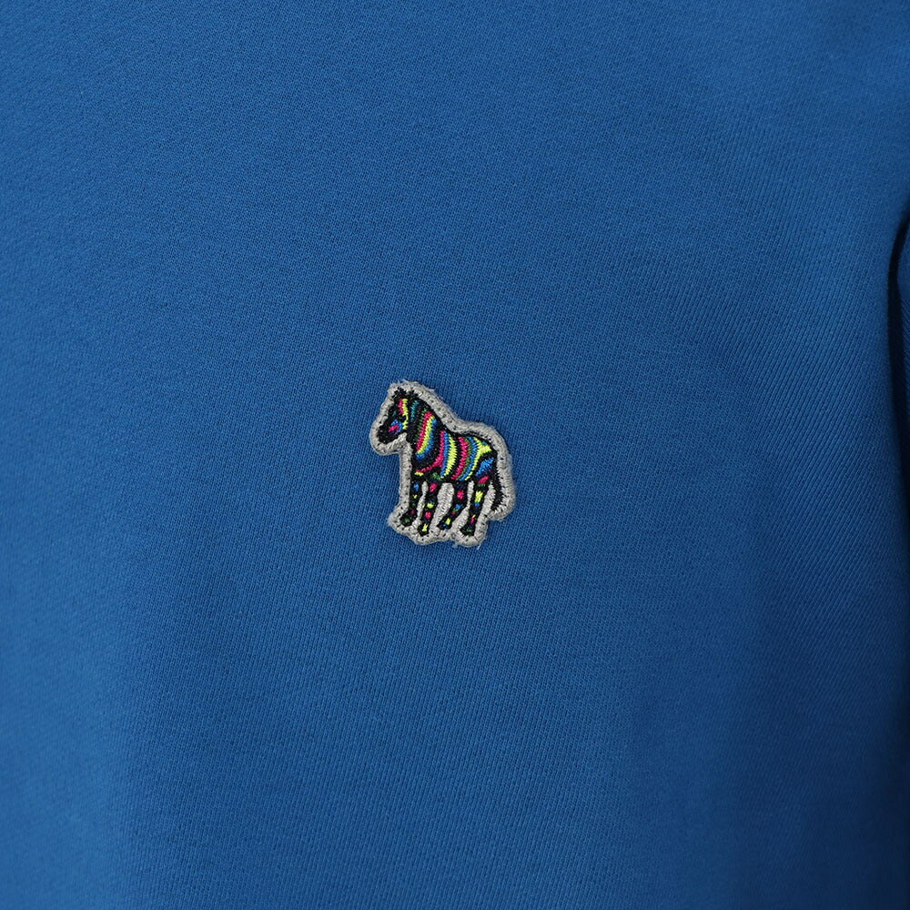 ポール スミス Paul Smith トップス スウェット・トレーナー レディース メンズ ユニセックス Zebra Logo Cotton Sweatshirt ブルー コットン 刺繍 ワンポイント ゼブラ シマウマ ブルー 裏起毛 M2R-027R-KZEBC2