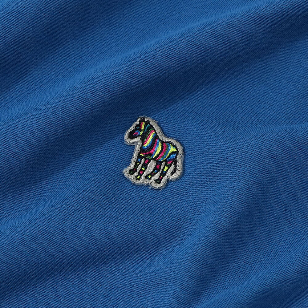 ポール スミス Paul Smith トップス スウェット・トレーナー レディース メンズ ユニセックス Zebra Logo Cotton Sweatshirt ブルー コットン 刺繍 ワンポイント ゼブラ シマウマ ブルー 裏起毛 M2R-027R-KZEBC2
