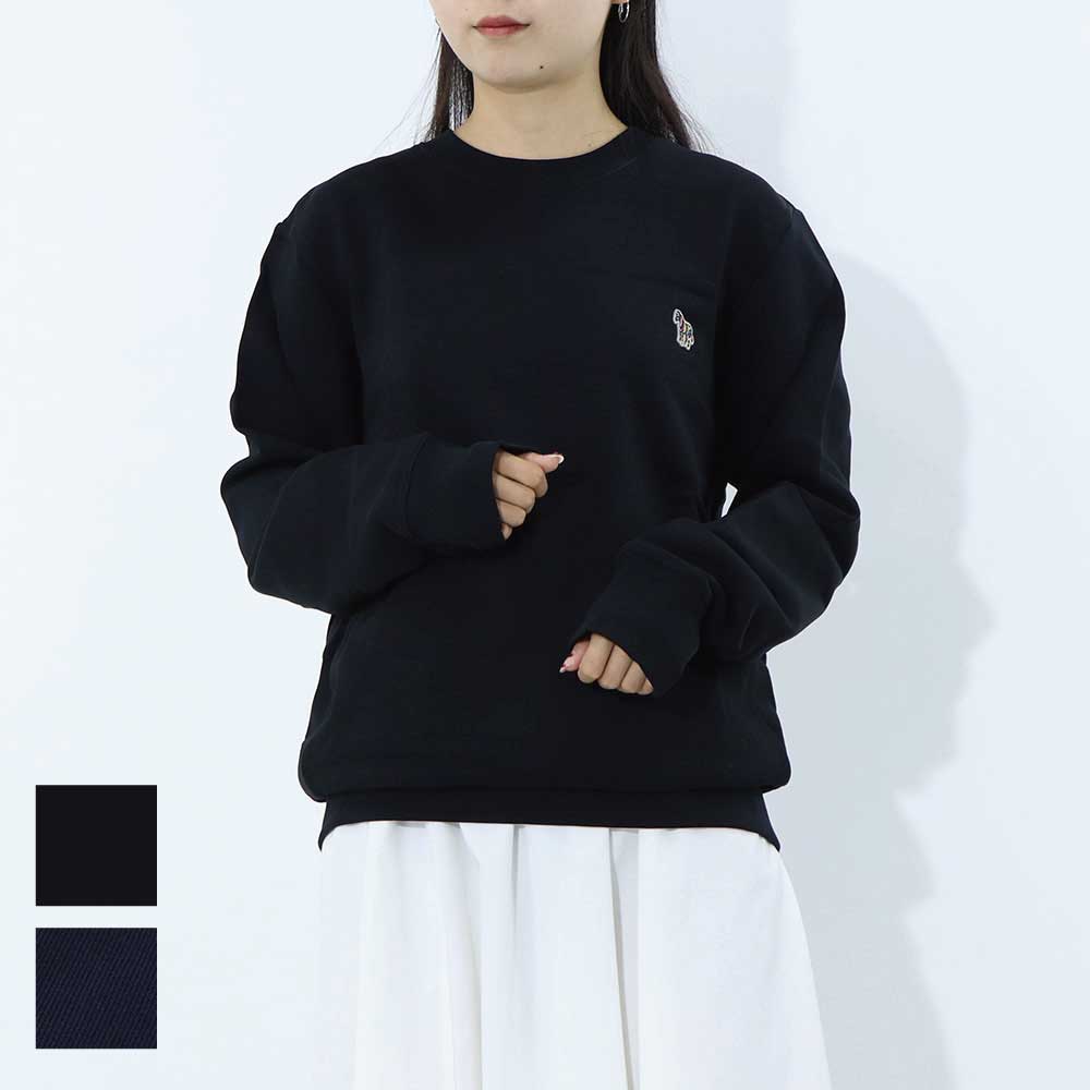 ポール スミス Paul Smith トップス スウェット・トレーナー レディース メンズ ユニセックス ネイビー ブラック コットン 刺繍 ワンポイント ゼブラ シマウマ パイル地 ネイビー ブラック M2R-027R-KZEBRA