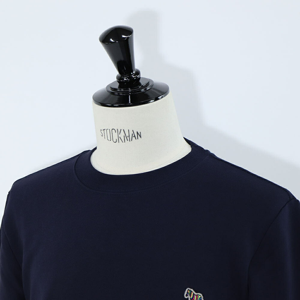 ポール スミス Paul Smith トップス スウェット・トレーナー レディース メンズ ユニセックス ネイビー ブラック コットン 刺繍 ワンポイント ゼブラ シマウマ パイル地 ネイビー ブラック M2R-027R-KZEBRA