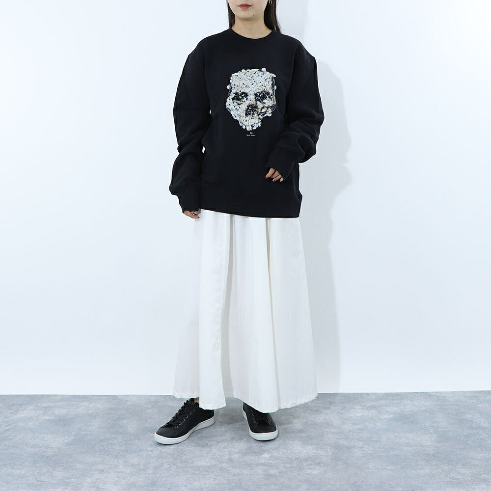 ポール スミス Paul Smith トップス スウェット・トレーナー レディース メンズ ユニセックス Bunnyskull Sweat Top ブラック コットン フロントプリント うさぎ スカル ドクロ クルーネック ブラック M2R-027R-LP4243