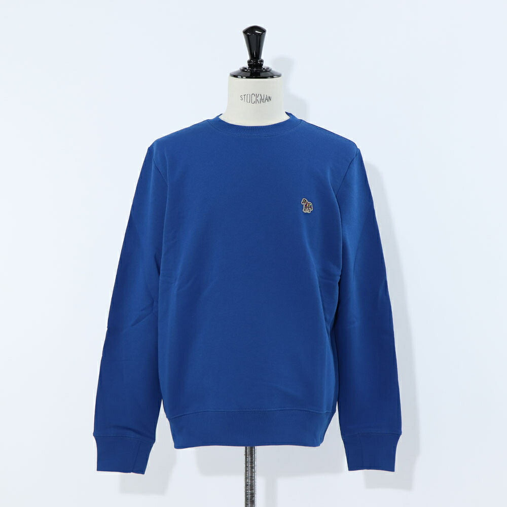 ポール スミス Paul Smith トップス スウェット・トレーナー レディース メンズ ユニセックス REG FIT SWEATSHIRT ZEBRA ブルー ボルドー コットン 刺繍 ワンポイント ゼブラ シマウマ クルーネック パイル地 M2R-027RZ-L21116