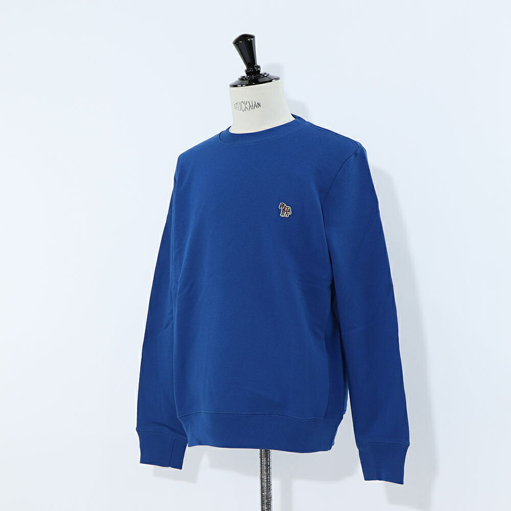 ポール スミス Paul Smith トップス スウェット・トレーナー レディース メンズ ユニセックス REG FIT SWEATSHIRT ZEBRA ブルー ボルドー コットン 刺繍 ワンポイント ゼブラ シマウマ クルーネック パイル地 M2R-027RZ-L21116