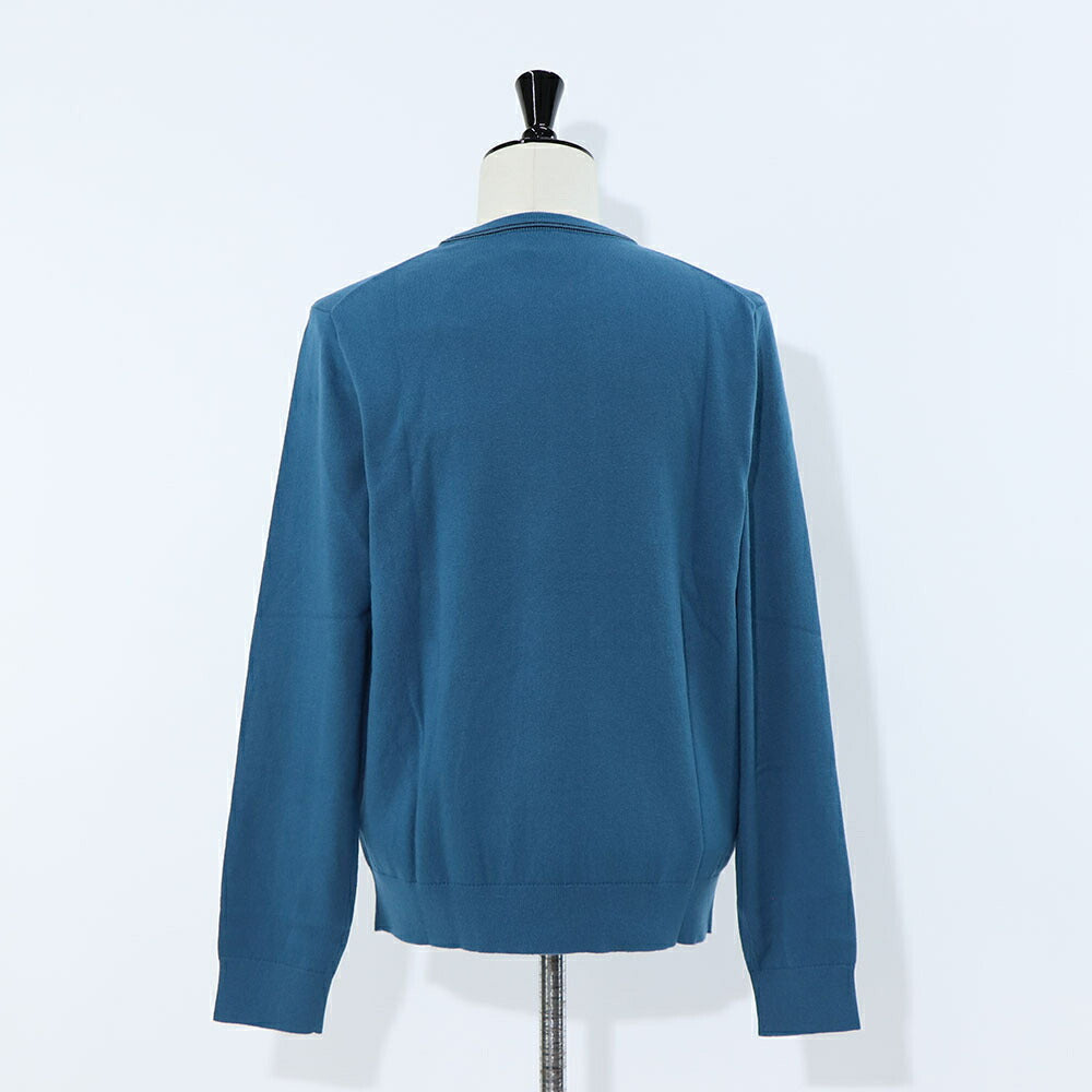 ポール スミス Paul Smith トップス ニット メンズ SWEATER CREW NECK ZEB BAD ブルー ボルドー ブラック コットン ナイロン ウール クルーネック 刺繍 ワンポイント シマウマ ゼブラ ブラック ボルドー ブルー M2R-228YZ-L21931