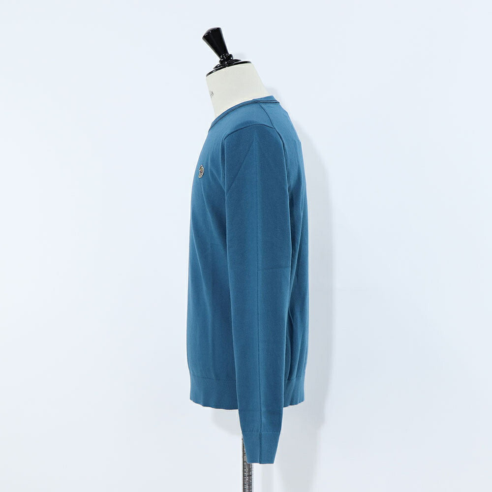 ポール スミス Paul Smith トップス ニット メンズ SWEATER CREW NECK ZEB BAD ブルー ボルドー ブラック コットン ナイロン ウール クルーネック 刺繍 ワンポイント シマウマ ゼブラ ブラック ボルドー ブルー M2R-228YZ-L21931