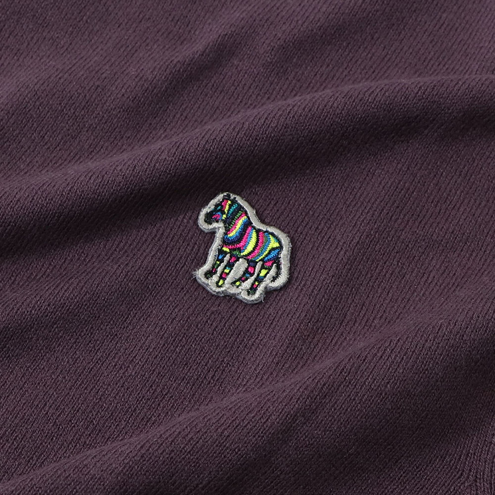 ポール スミス Paul Smith トップス ニット メンズ SWEATER CREW NECK ZEB BAD ブルー ボルドー ブラック コットン ナイロン ウール クルーネック 刺繍 ワンポイント シマウマ ゼブラ ブラック ボルドー ブルー M2R-228YZ-L21931