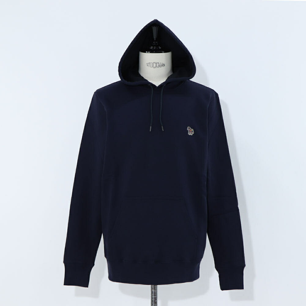 ポール スミス Paul Smith トップス パーカー レディース メンズ ユニセックス REG FIT HOODY ZEBRA ネイビー グレー ブラック コットン 刺繍 ワンポイント シマウマ ゼブラ フーディ ネイビー グレー ブラック M2R-284S-KZEBRA