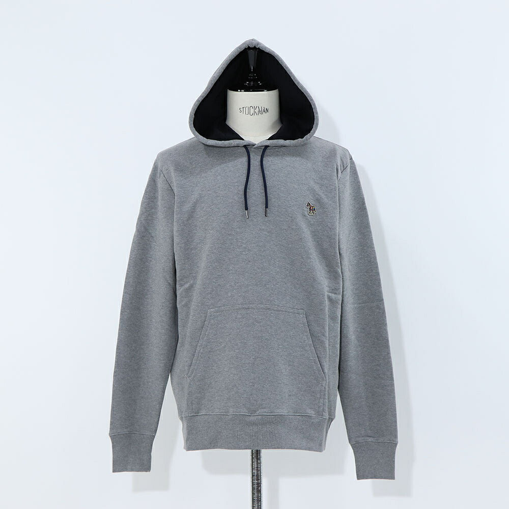 ポール スミス Paul Smith トップス パーカー レディース メンズ ユニセックス REG FIT HOODY ZEBRA ネイビー グレー ブラック コットン 刺繍 ワンポイント シマウマ ゼブラ フーディ ネイビー グレー ブラック M2R-284S-KZEBRA