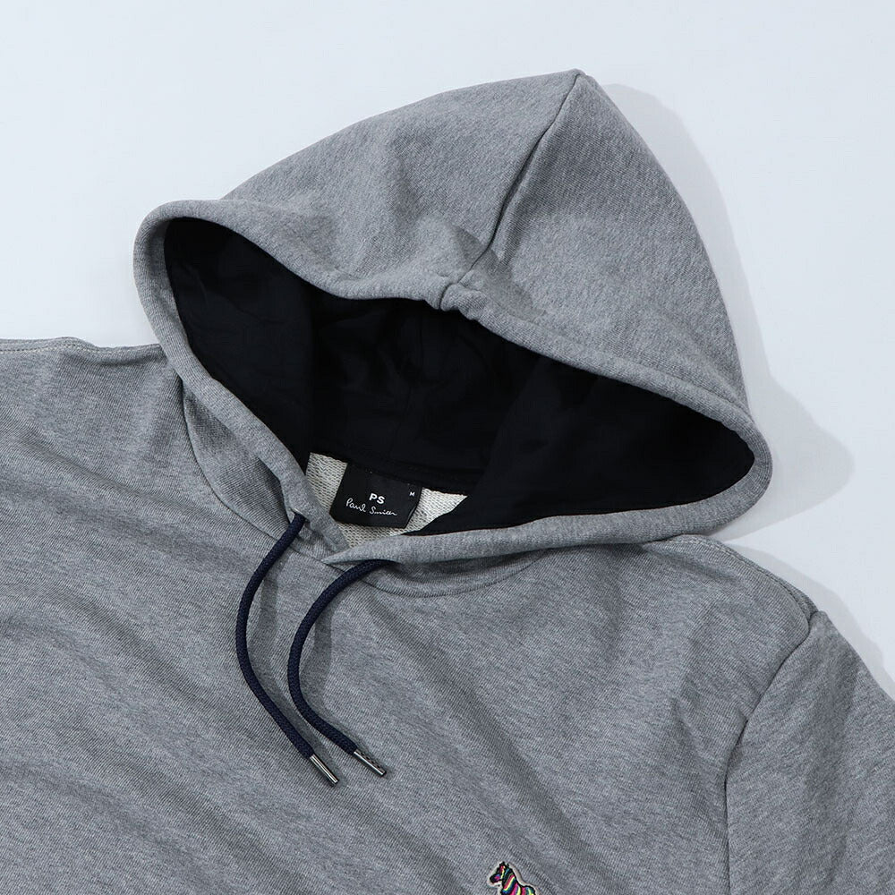 ポール スミス Paul Smith トップス パーカー レディース メンズ ユニセックス REG FIT HOODY ZEBRA ネイビー グレー ブラック コットン 刺繍 ワンポイント シマウマ ゼブラ フーディ ネイビー グレー ブラック M2R-284S-KZEBRA