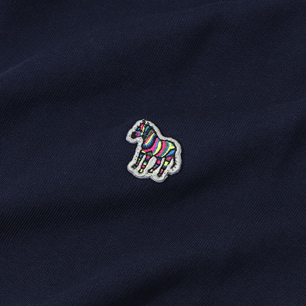 ポール スミス Paul Smith トップス パーカー レディース メンズ ユニセックス REG FIT HOODY ZEBRA ネイビー グレー ブラック コットン 刺繍 ワンポイント シマウマ ゼブラ フーディ ネイビー グレー ブラック M2R-284S-KZEBRA
