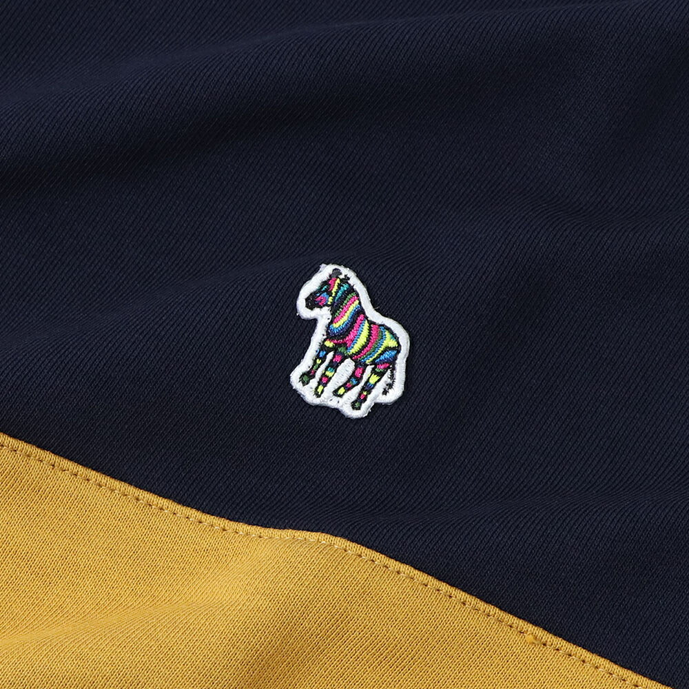ポール スミス Paul Smith トップス スウェット・トレーナー メンズ REG FIT SWEATSHIRT ZEBRA ネイビー グレー ボルドー コットン 刺繍 ワンポイント シマウマ ゼブラ バイカラー クルーネック グレー ネイビー ボルドー M2R-420YZ-L21116