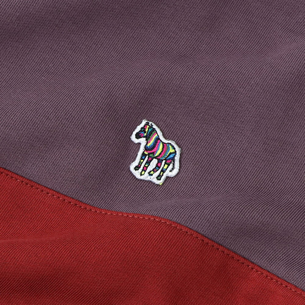 ポール スミス Paul Smith トップス スウェット・トレーナー メンズ REG FIT SWEATSHIRT ZEBRA ネイビー グレー ボルドー コットン 刺繍 ワンポイント シマウマ ゼブラ バイカラー クルーネック グレー ネイビー ボルドー M2R-420YZ-L21116