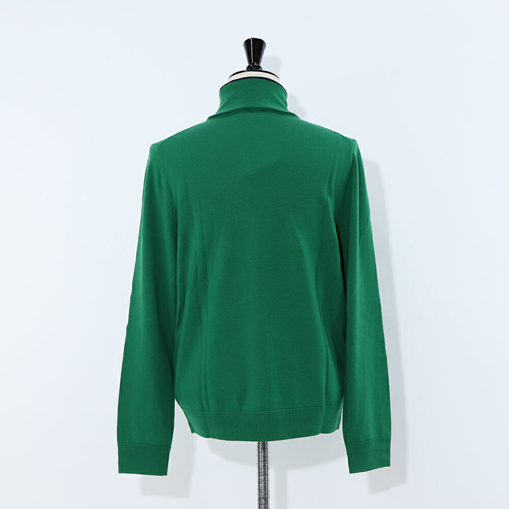 ポール スミス Paul Smith トップス ニット メンズ SWEATER ROLL NECK グリーン ブラック メリノウール 刺繍 ワンポイント ロゴ ハイネック タートルネック グリーン ブラック M2R-533X-L21861