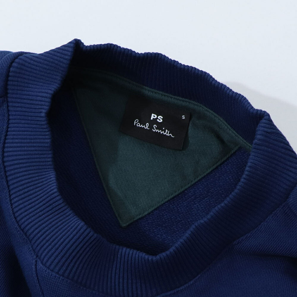 ポール スミス Paul Smith トップス スウェット・トレーナー レディース メンズ ユニセックス REG FIT SWEATSHIRT BROAD STRIPE ZEB ブルー コットン フロントプリント シマウマ ゼブラ イラスト ストライプ クルーネック ブルー ダークネイビー M2R-954X-KP3713