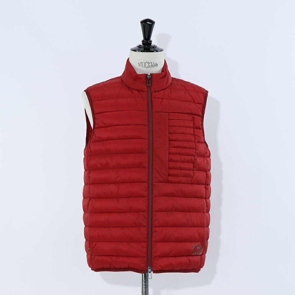 ポール スミス Paul Smith アウター ダウンウェア メンズ FIBRE DOWN PADDED GILET レッド ブラック キルティング 無地 シンプル コンパクト ブラック レッド ダウンベスト M2R-441Y-L21876
