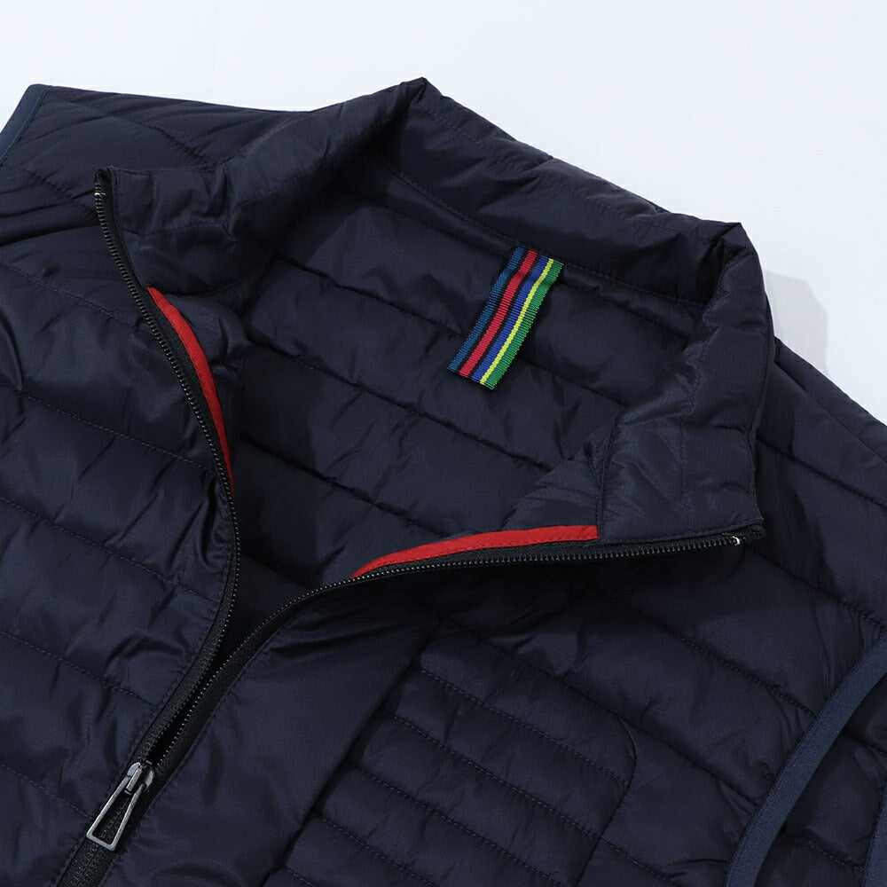 ポール スミス Paul Smith アウター ダウンウェア メンズ FIBRE DOWN PADDED GILET レッド ブラック キルティング 無地 シンプル コンパクト ブラック レッド ダウンベスト M2R-441Y-L21876