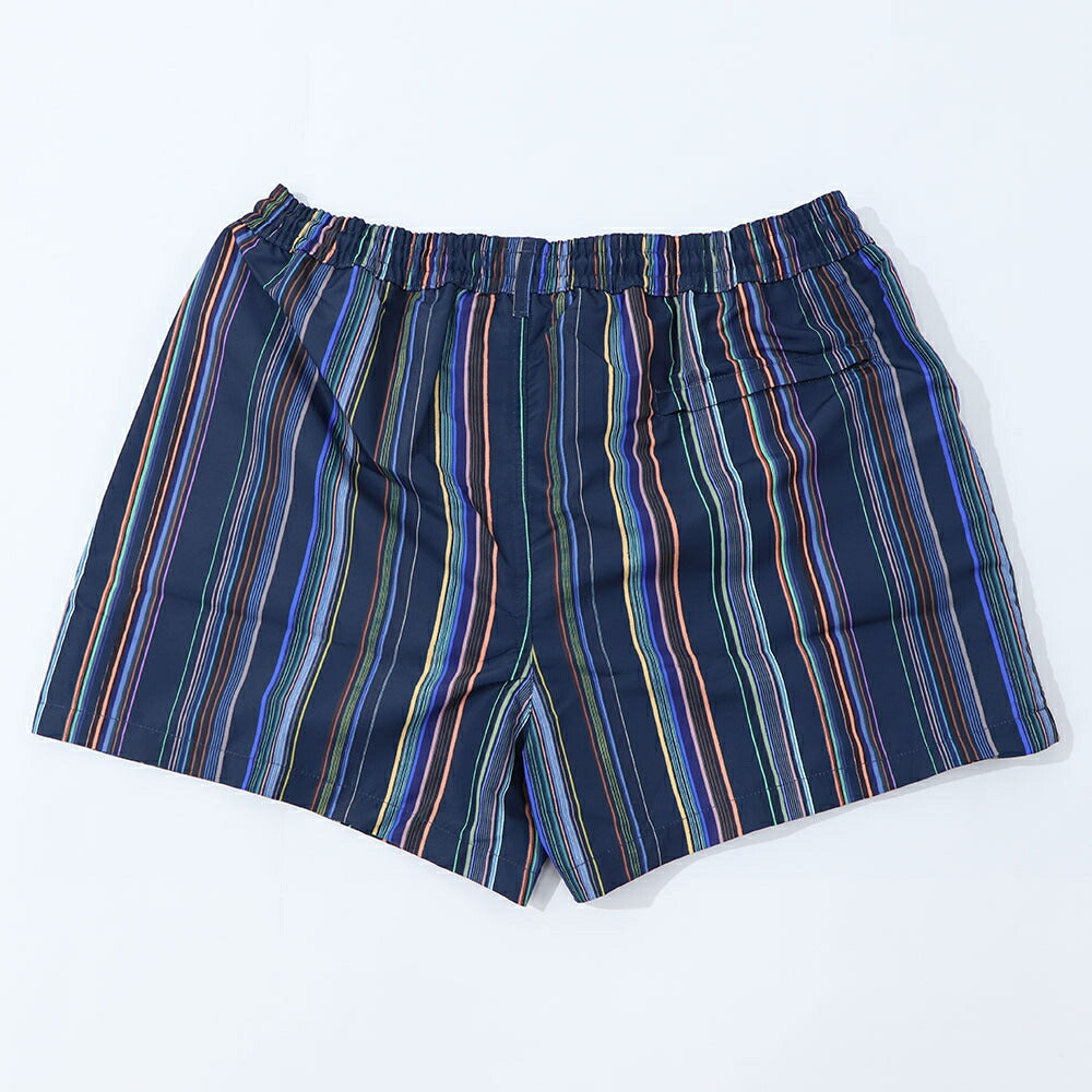ポール スミス Paul Smith ボトムス ショートパンツ メンズ SWIM SHORT PAINT STRP ネイビー スイムウェア インナー付き 水陸両用 ストライプ M1A-239B-L41383