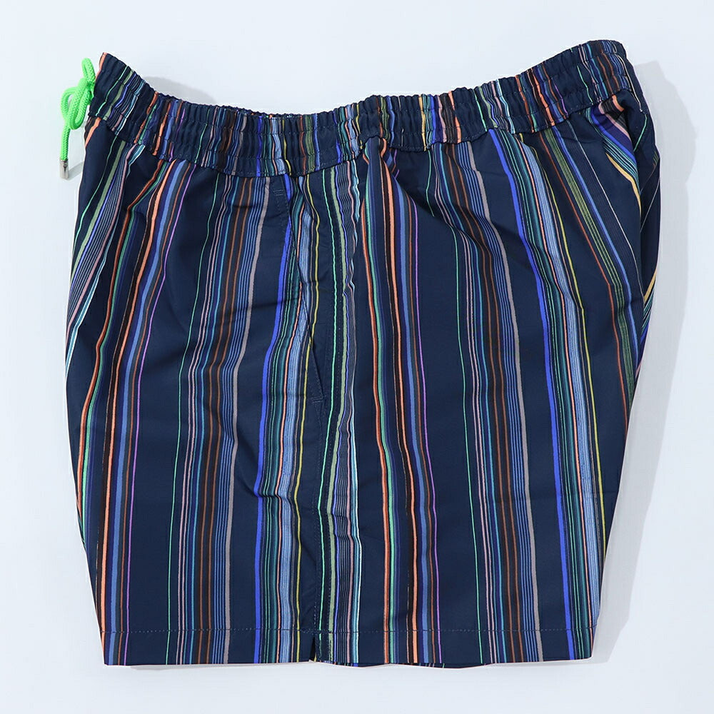 ポール スミス Paul Smith ボトムス ショートパンツ メンズ SWIM SHORT PAINT STRP ネイビー スイムウェア インナー付き 水陸両用 ストライプ M1A-239B-L41383