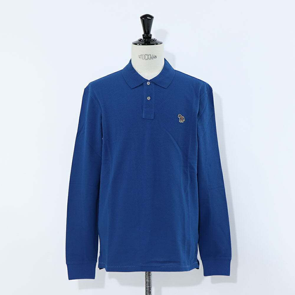 ポール スミス Paul Smith トップス ポロシャツ メンズ REG FIT LS POLO SHIRT ZEBRA ブルー ボルドー 長袖 シンプル ゼブラ ワンポイント M2R-118LZ-L20067