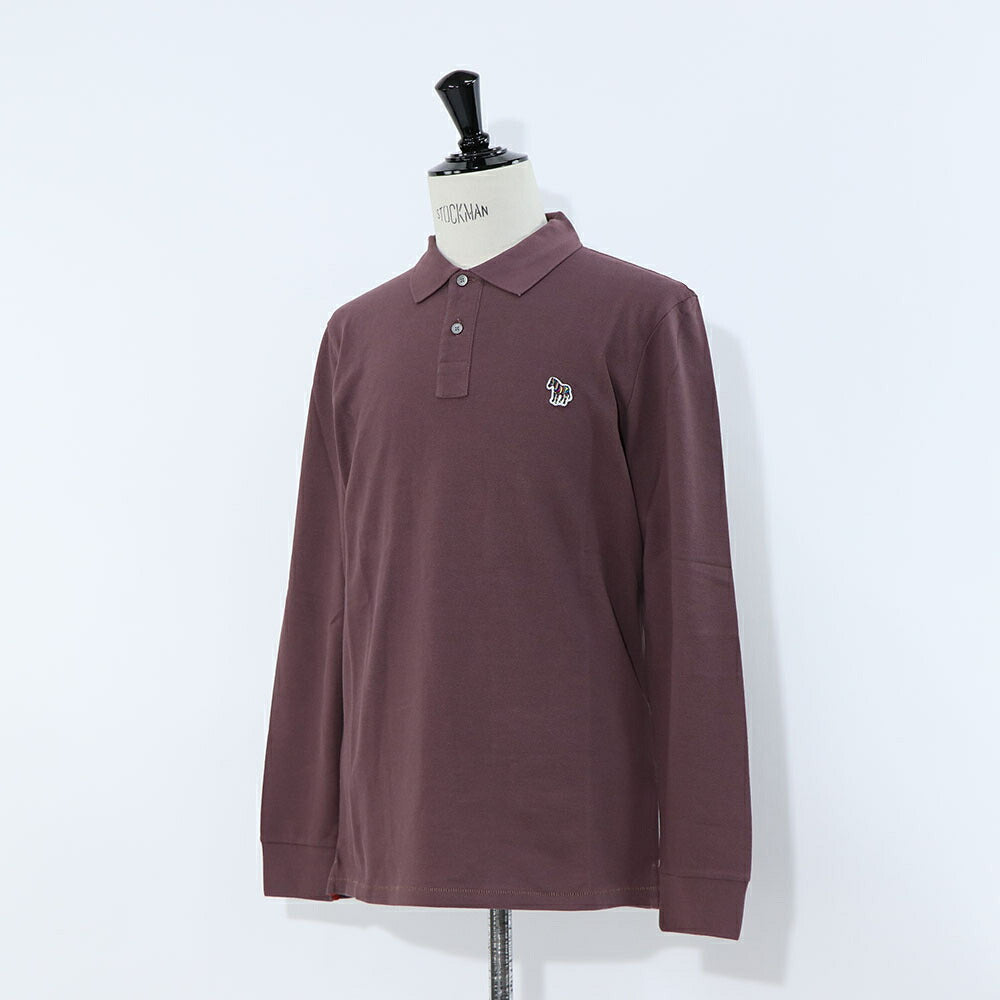 ポール スミス Paul Smith トップス ポロシャツ メンズ REG FIT LS POLO SHIRT ZEBRA ブルー ボルドー 長袖 シンプル ゼブラ ワンポイント M2R-118LZ-L20067