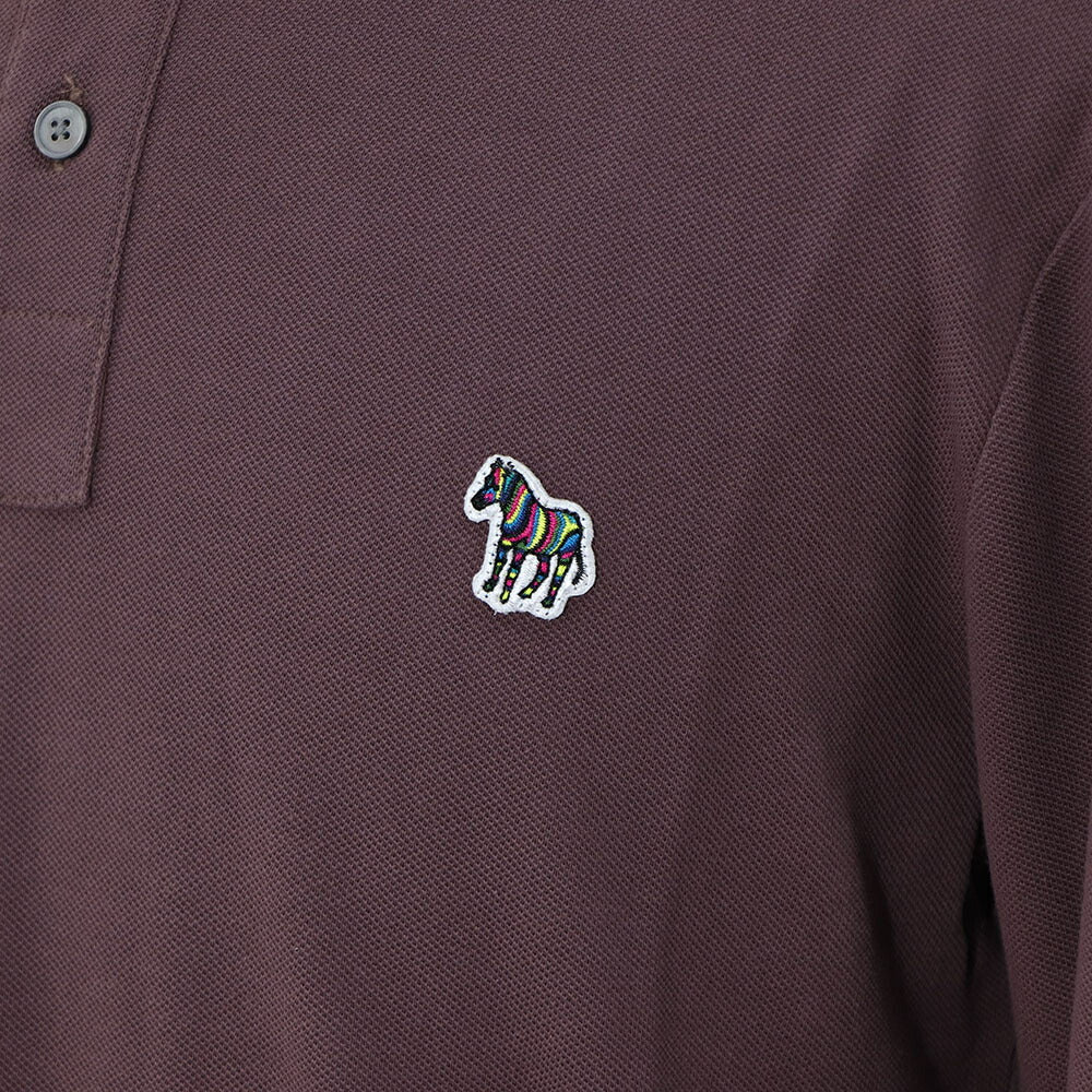 ポール スミス Paul Smith トップス ポロシャツ メンズ REG FIT LS POLO SHIRT ZEBRA ブルー ボルドー 長袖 シンプル ゼブラ ワンポイント M2R-118LZ-L20067