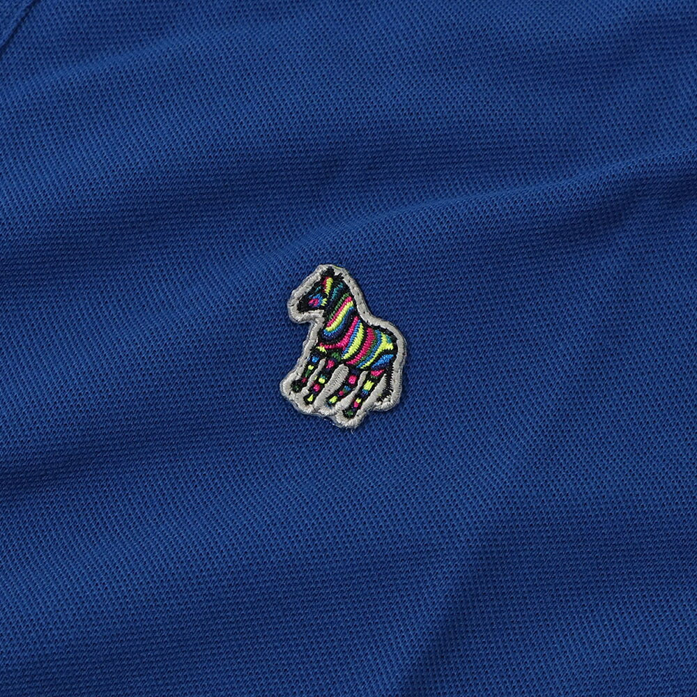 ポール スミス Paul Smith トップス ポロシャツ メンズ REG FIT LS POLO SHIRT ZEBRA ブルー ボルドー 長袖 シンプル ゼブラ ワンポイント M2R-118LZ-L20067