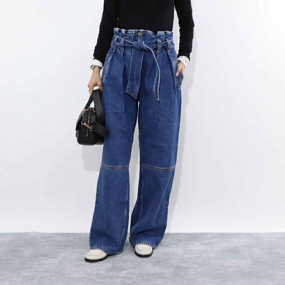 PINKO デニムパンツ ブルー ワイドパンツ 1J111A-A0A0 – LE CHIEN