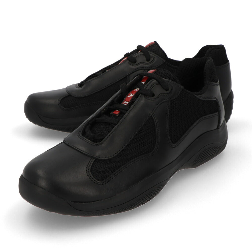 PRADA スニーカー アメリカズカップ レザー バイクファブリック