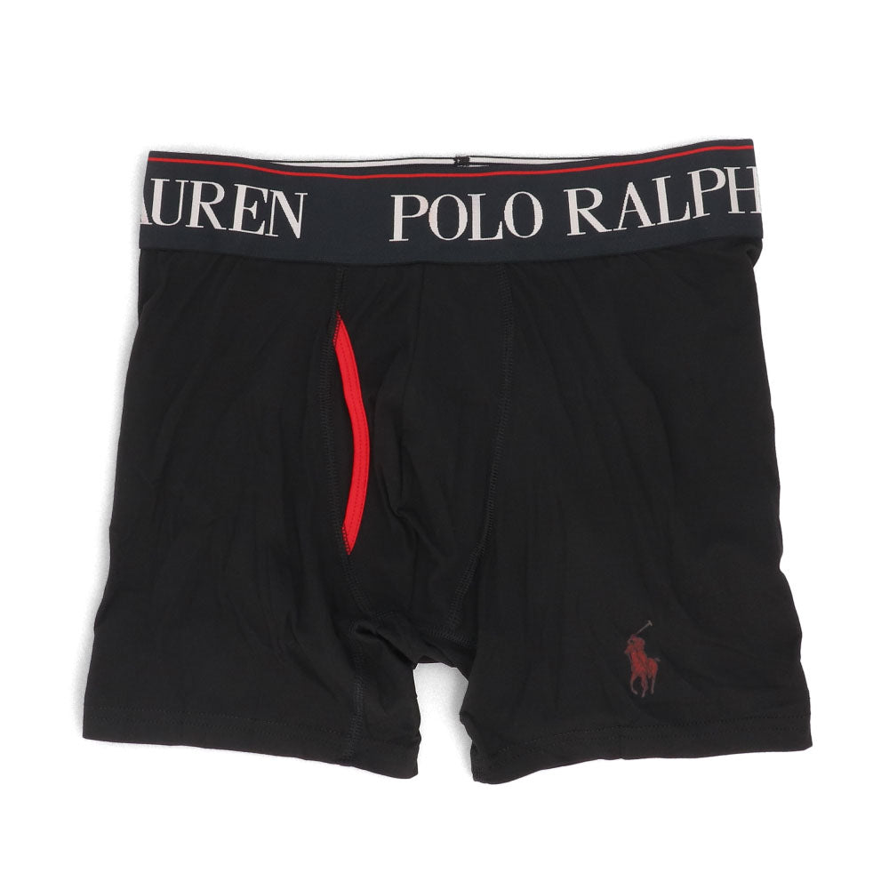 【新品】ラルフローレン Ralph Lauren 下着 パンツ メンズ ブラック マルチカラー ポリエステル エラスタン ロゴ プリント 3枚セット シンプル ブリーフ ボクサーパンツ LBBBP3