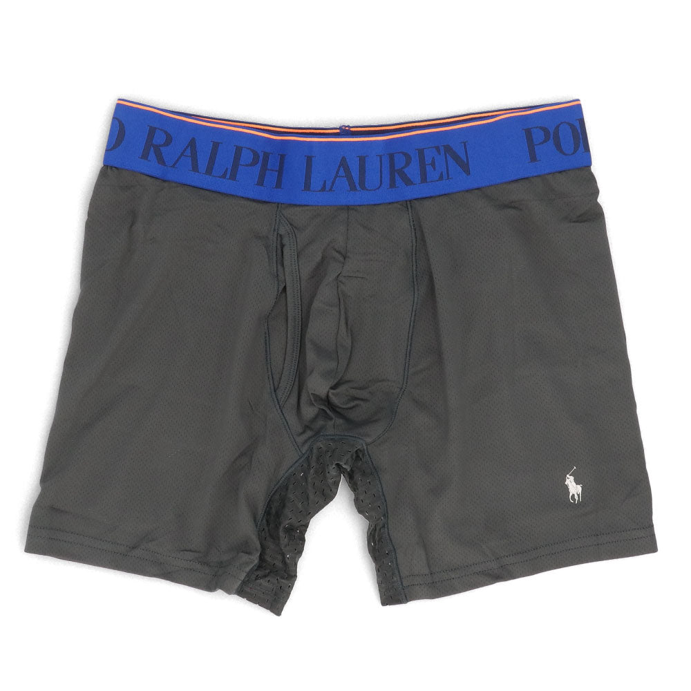 ラルフローレン Ralph Lauren 下着 パンツ メンズ ブラック マルチカラー ポリエステル エラスタン ロゴ プリント 3枚セット シンプル ブリーフ ボクサーパンツ L5BBP3