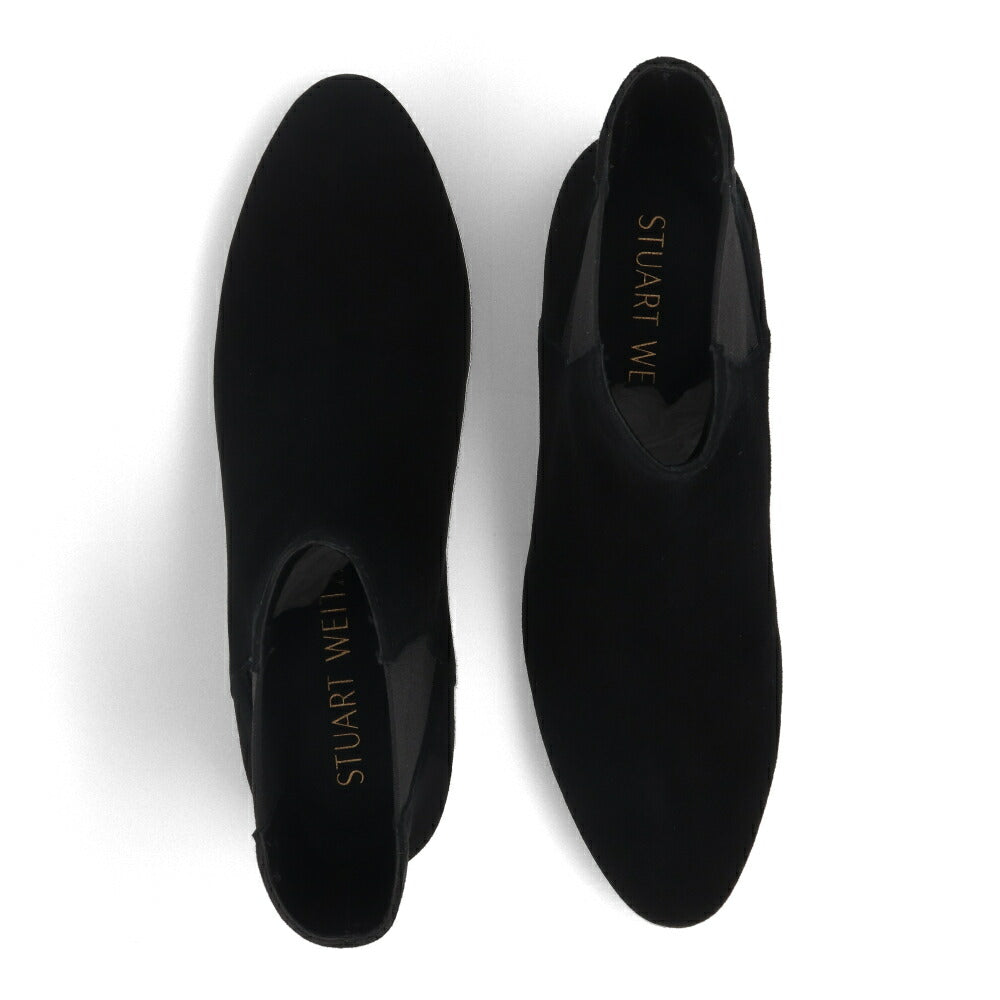 スチュアートワイツマン STUART WEITZMAN シューズ ブーツ レディース ブラック スエード サイドゴアブーツ ヒールあり ローヒール ショートブーツ SG848