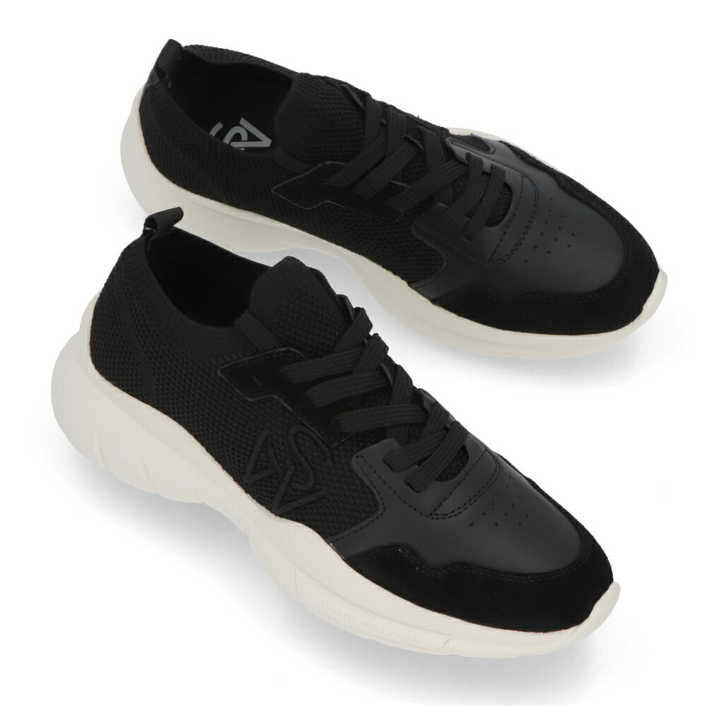 スチュアートワイツマン STUART WEITZMAN シューズ スニーカー レディース 5050 SNEAKER ブラック ホワイト ベージュ 合成繊維 厚底スニーカー ロゴ SH301
