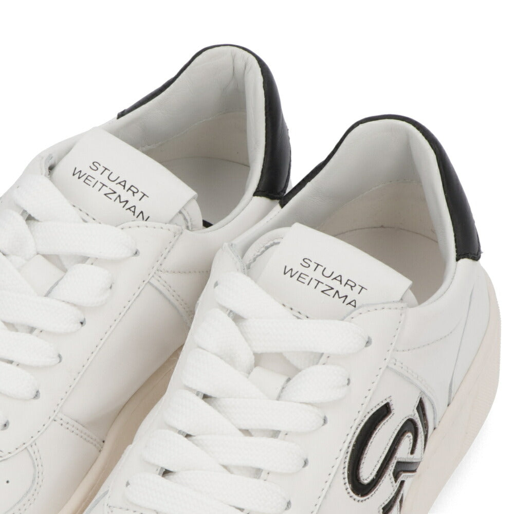 スチュアートワイツマン STUART WEITZMAN シューズ スニーカー レディース SW CRTSDE LGO SNR ホワイト レザー ロゴ 厚底スニーカー フラットスニーカー SH305